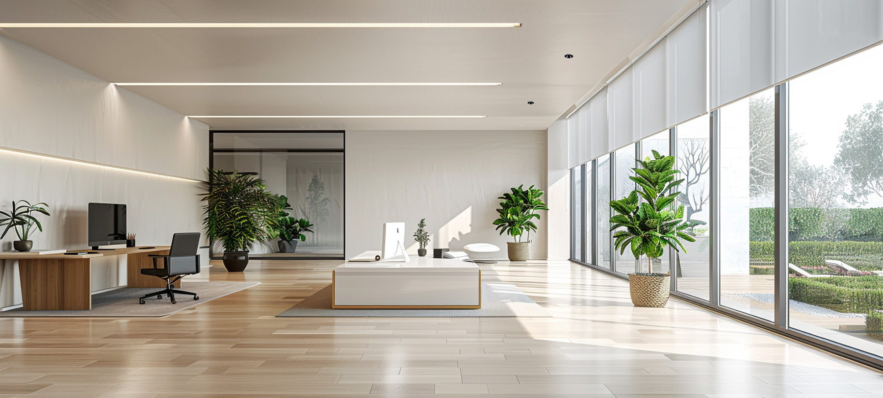 4On the wall and counter: Foresta / Block 56. On the floor: Atlantic Ocean / Block 24.